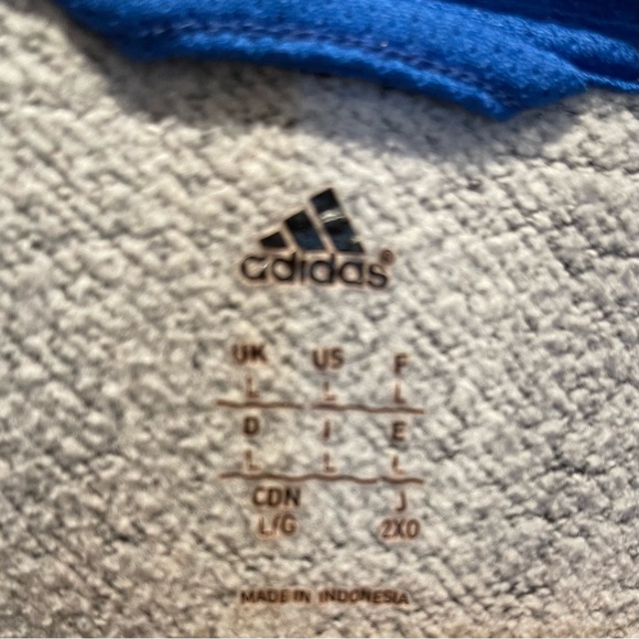 Adidas hoodie Large athletic sporty men’s sweatshirt pullover street wear casual - Picture 2 of 6